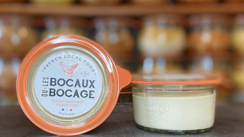 Panna-cotta coco citron vert